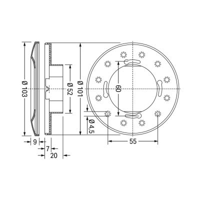 ALI MSensor 02 5DPI 41w do montażu podtynkowego WAGO (2851-8302)