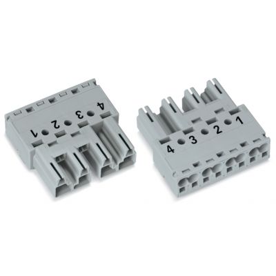 Wtyk 4-torowy szary WINSTA 770-254 /50szt./ WAGO (770-254)