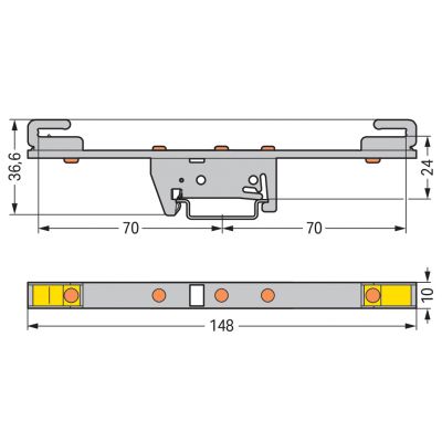 Wspornik szyny zbiorczej 790-310 /10szt./ WAGO (790-310)