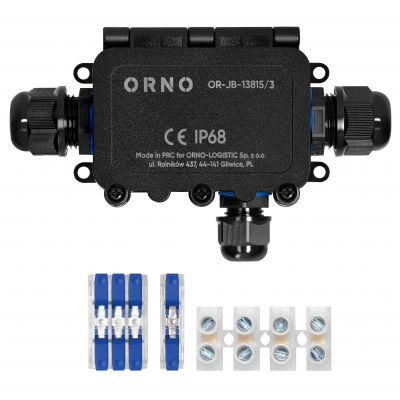 Puszka natynkowy HD IP68, 0,5-6,0mm2 ,2 dławnice M20, 1 dławnica M16 (OR-JB-13815/3)