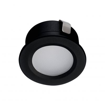 IMBER LED WW B Oczko akcentowe IMBER LED WW B 12 DC barwa 3000K 30Lm IP65 okrągły kolor czarny KANLU (23523)