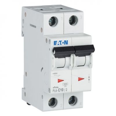 PL6-C10/2 Wyłącznik nadprądowy 6kA C10A 2P 286565 EATON (286565)