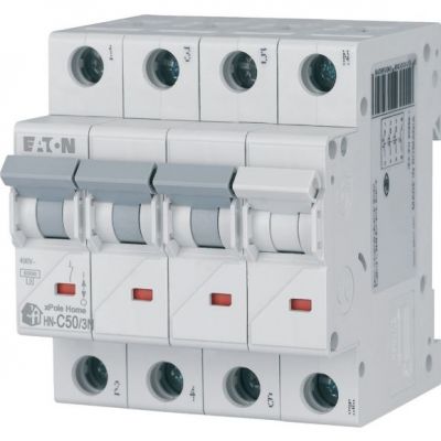 HN-C50/3N Wyłącznik nadprądowy 6kA C50A 3P+N 194916 EATON (194916)