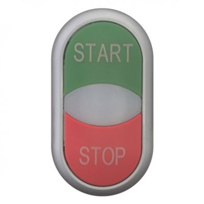M22-DDL-GR-GB1/GB0 Przycisk podwójny zielony/czerwony /START-STOP/ z samopowrotem i z możliwością podświetlenia 216702 EATON (216702)