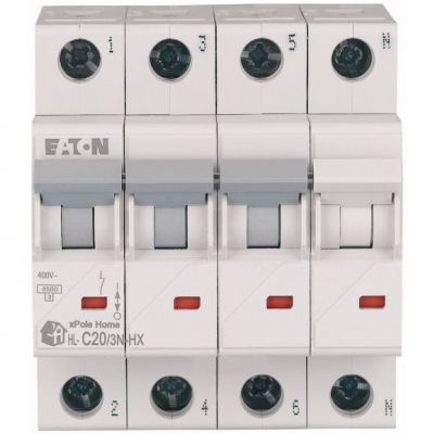 HN-C20/3N Wyłącznik nadprądowy 6kA C20A 3P+N 194912 EATON (194912)