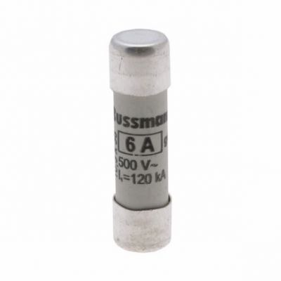 CYLINDRICAL FUSE 10 x 38 6A GG 500V AC Wkładka cylindryczna 10 x 38mm 6A GG 500V AC C10G6 EATON (C10G6)