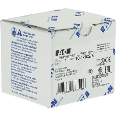 T0-1-102/E Łącznik krzywkowy 20A 6.5kW 088709 EATON (088709)