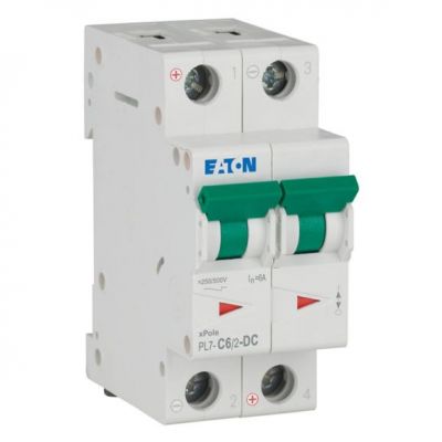 PL7-C6/2-DC Wyłącznik nadprądowy 10kA DC C6A 2P 264899 EATON (264899)