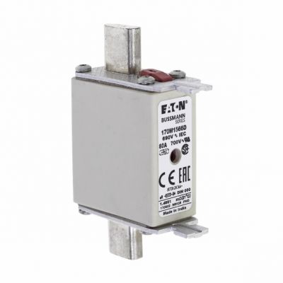 FUSE 80A 690V aR DIN 000 HSDNH Wkładka szybka 80A 690V aR DIN 000 podwójny wskaźnik 170M1566D EATON (170M1566D)