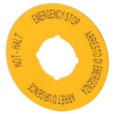 M22-XAK11 Szyld do przycisków awaryjnych PL GB DE I 121085 EATON (121085)