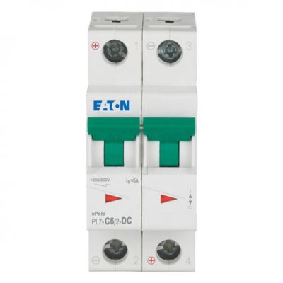PL7-C6/2-DC Wyłącznik nadprądowy 10kA DC C6A 2P 264899 EATON (264899)