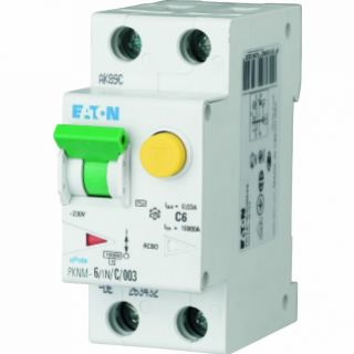 PKNM-6/1N/C/003-A-MW Wyłącznik różnicowonadprądowy 1P+N C6A 30mA typ A 236022 EATON (236022)