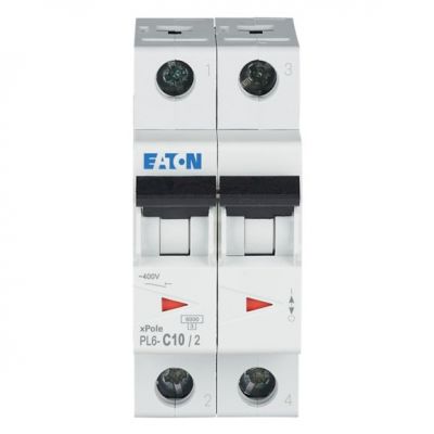 PL6-C10/2 Wyłącznik nadprądowy 6kA C10A 2P 286565 EATON (286565)