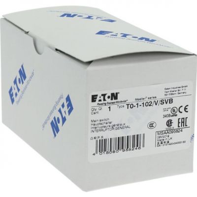 T0-1-102/V/SVB Łącznik krzywkowy 20A 6.5kW 095824 EATON (095824)