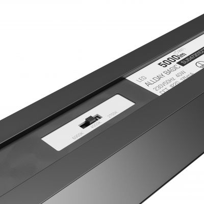 Oprawa liniowa ALLDAY BASIC 40W CCT 230V IP20 1203x42x37mm czarny (SLI047301CCT_PW)
