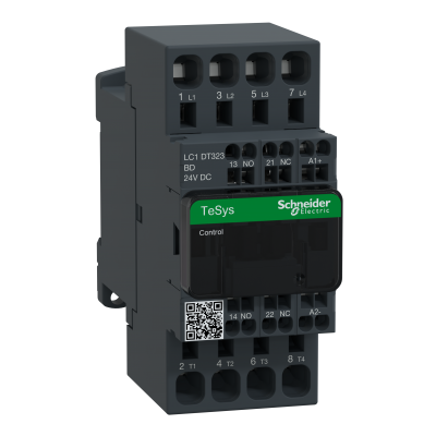 Stycznik mocy TeSys D AC1 32A 4P 1Z 1R cewka 24VDC zaciski sprężynowe LC1DT323BD SCHNEIDER (LC1DT323BD)