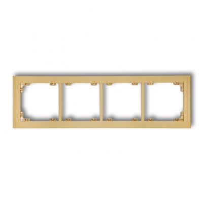 KARLIK DECO Ramka poczwórna z tworzywa złoty 29DR-4 (29DR-4)