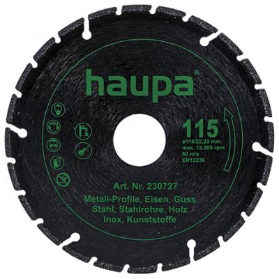 Tarcza diamentowa do metalu 125 mm 230731 HAUPA (230731)