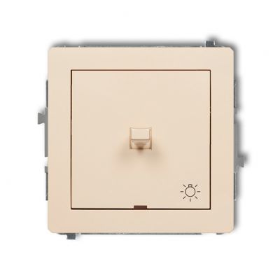 KARLIK DECO Przycisk zwierny /światło/ w stylu amerykańskim beżowy 1DWPUS-5 (1DWPUS-5)