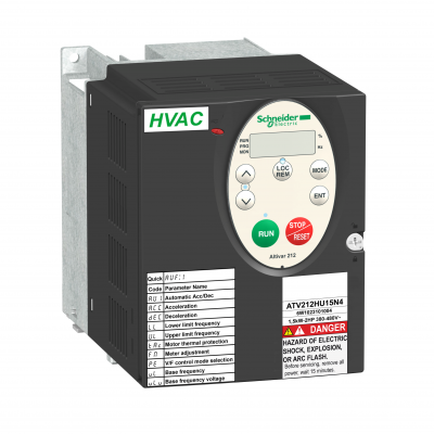 Przemiennik częstotliwości ATV212 3 fazowe 380/480VAC 50/60Hz 1.5kW 3.7A IP21 ATV212HU15N4 SCHNEIDER (ATV212HU15N4)