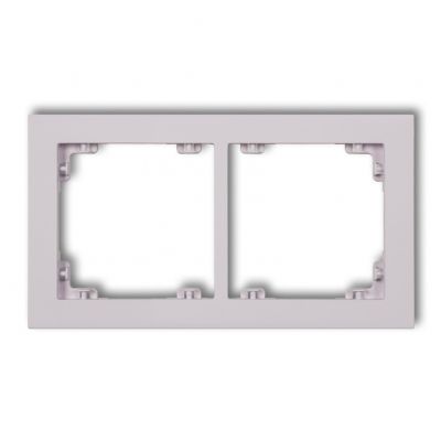 KARLIK DECO Ramka uniwerstalna podwójna z tworzywa DECO Pastel Matt liliowy 41DR-2 (41DR-2)