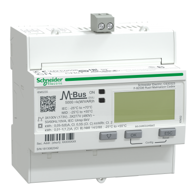PowerLogic Licznik energii trójfazowy 5A kl 0,5S MID M-Bus A9MEM3235 SCHNEIDER (A9MEM3235)