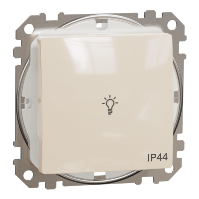 Sedna Design & Elements Przycisk zwierny /światło/ IP44 beżowy SDD212132 SCHNEIDER (SDD212132)