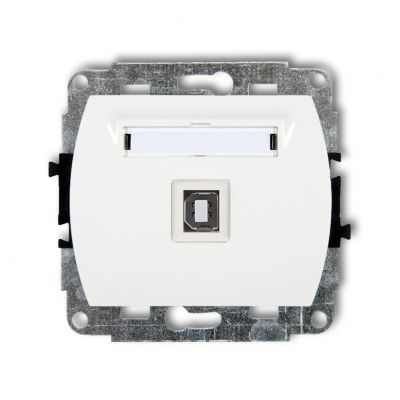 KARLIK TREND Gniazdo pojedyncze USB A-B 2.0 biały GUSB-3 (GUSB-3)