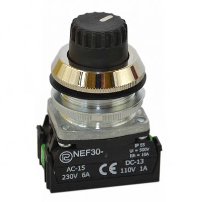 Przycisk NEF30-WRXY/W3 czarny (W0-NEF30-WR XY/W3 S)