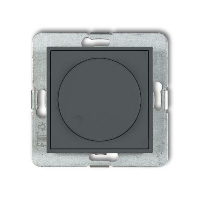 KARLIK MINI Elektroniczny regulator oświetlenia przycisk-obrót do lamp LED grafitowy mat 28MRO-2 (28MRO-2)