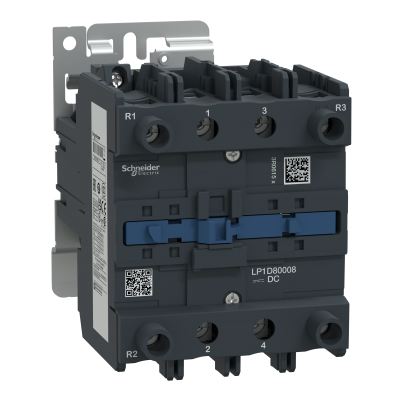Stycznik mocy TeSys D AC1 125A 4P 2NO 2NC cewka 24VDC LP1D80008BD SCHNEIDER (LP1D80008BD)