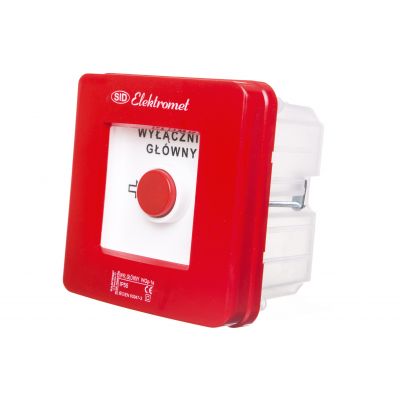 Wyłącznik alarmowy 1Z 1R 12A /WYŁĄCZNIK GŁÓWNY/ IP55 WGp-1s 921590 ELEKTROMET (921590)