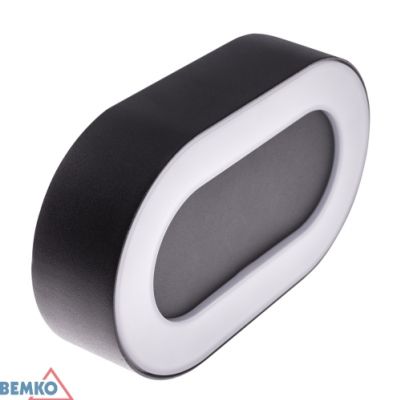 OPRAWA ELEWACYJNA VALIT 10W 3000K 800LM IP54 203X45X123MM OWALNA GRAFIT BEMKO (C25-EL2-O-010GR-3K)