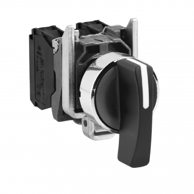 Harmony XB4 Przełącznik 3 położeniowy czarny metalowy XB4BJ53 SCHNEIDER (XB4BJ53)