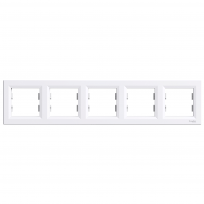 Asfora ramka pięciokrotna 5-krotna pozioma biały EPH5800521 SCHNEIDER (EPH5800521)