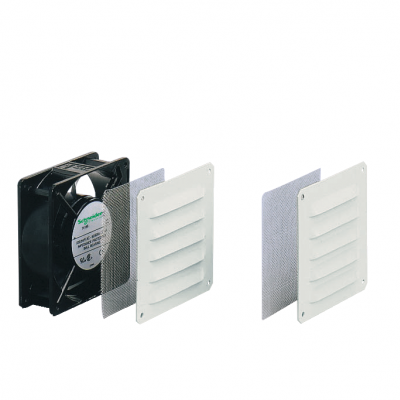 ClimaSys Wentylator z metalową kratką 54 m3/h 230VAC NSYCVF54M230MM2 SCHNEIDER (NSYCVF54M230MM2)