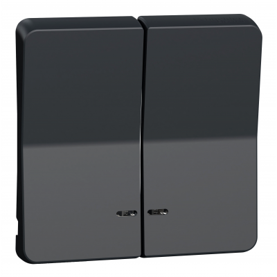 Mureva klawisz podwójny z okienkiem antracyt MUR34205 SCHNEIDER (MUR34205)