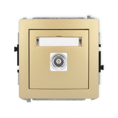 KARLIK DECO Gniazdo pojedyncze BNC złoty 29DGBNC-1 (29DGBNC-1)