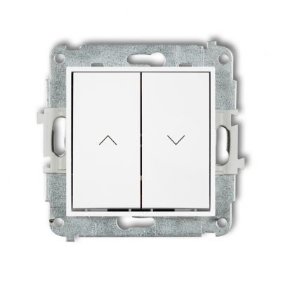 KARLIK MINI Łącznik żalzjowy z podtrzymaniem biały MWP-88 (MWP-88)