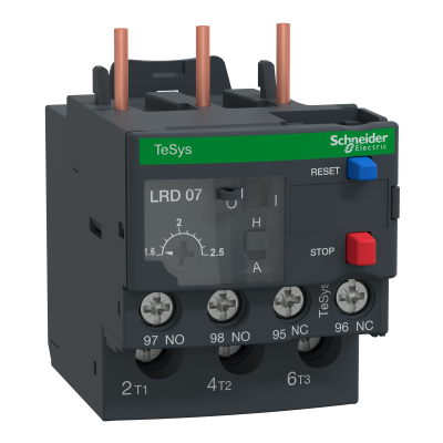 Przekaźnik cieplny TeSys D 1,6-2,5A klasa 10 LR3D076 SCHNEIDER (LR3D076)