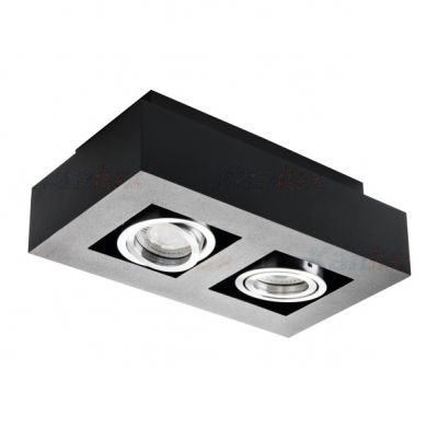 Oprawa punktowa sufitowa GU10 2x50W STOBI DLP 250-B czarna 26832 KANLUX (26832)
