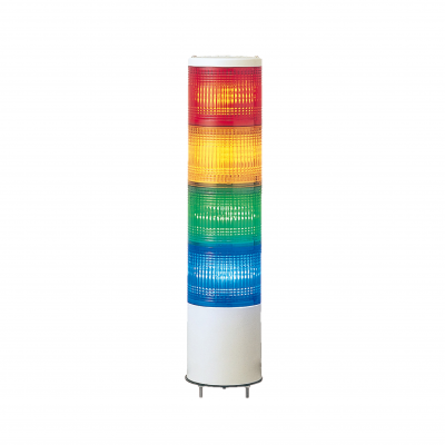 Harmony XVC Kolumna świetlna ROGB 40mm montaż na podstawie stabilna bez brzęczka IP54 24 V AC DC XVC4B4K SCHNEIDER (XVC4B4K)