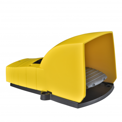 Harmony XPE Łącznik nożny pojedynczy z osłoną żółty 1R+1Z plastikowy XPEY510 SCHNEIDER (XPEY510)