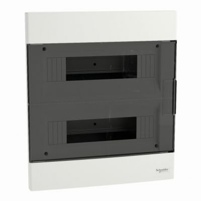 Rozdzielnica podtynkowa Easy9 EU IP40 EZ9EU-2-12-PT-T transparentna 2x12 EZ9EUA212 SCHNEIDER (EZ9EUA212)