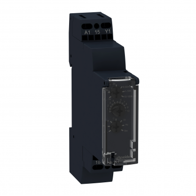 Zelio Time Przekaźnik wielofunkcyjny 24 240V AC/DC zakres 0.1s/ 100h styk 1C/O RE17RMMW SCHNEIDER (RE17RMMW)