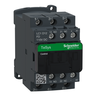 Stycznik mocy 12A 3P 110V DC 1Z 1R LC1D12FD SCHNEIDER (LC1D12FD)
