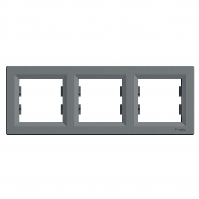 Asfora ramka potrójna 3-krotna pozioma stal EPH5800362 SCHNEIDER (EPH5800362)