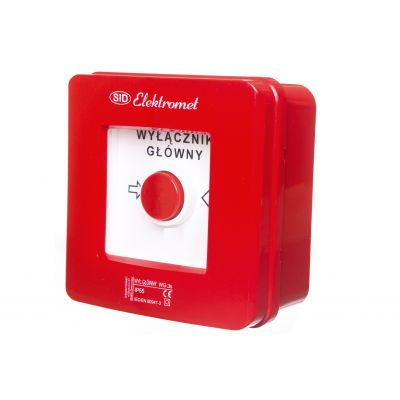 Wyłącznik alarmowy 2R 12A /WYŁĄCZNIK GŁÓWNY/ IP55 WG-3s 921442 ELEKTROMET (921442)