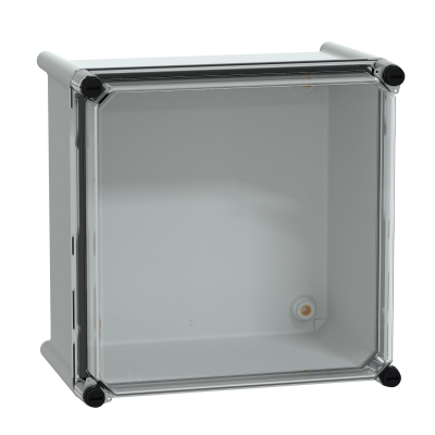 Thalassa Puszka poliestrowa PLS pokrywa transparentna poliwęglanowa IP65 270x270x180 mm NSYPLS2727G SCHNEIDER (NSYPLS2727G)