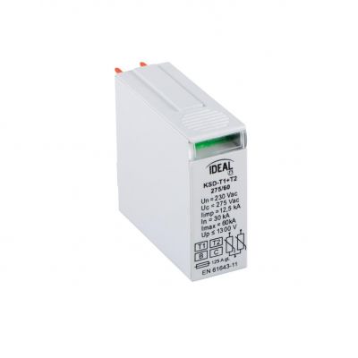 KSD-T1+T2 275/60 M Ogranicznik przepięć IDEAL TS KSD-T1+T2 275/60 M 1P KANLUX (23924)